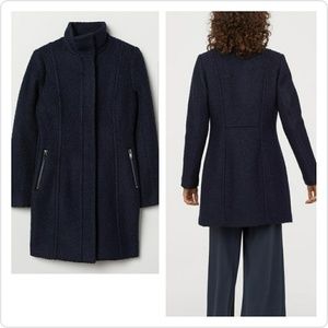 Short wool blend coat